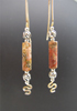 Agate Tube Earrings